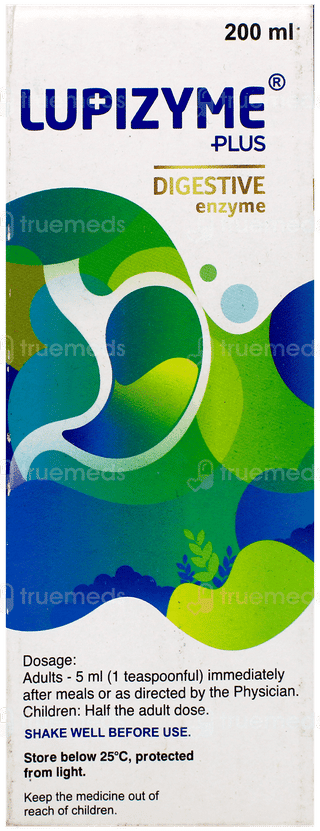 Lupizyme Plus Cardamom Flavoured Syrup 200Ml