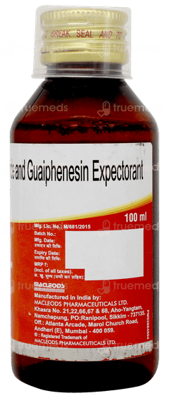 Macbery Levo Sugar Free Expectorant 100ml Macbery Levo Sugar Free Expectorant 100ml