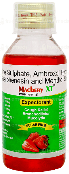 Macbery Xt Sugar Free Expectorant 100ml