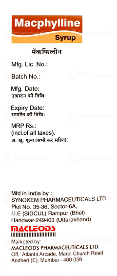 Macphylline Syrup 100ml