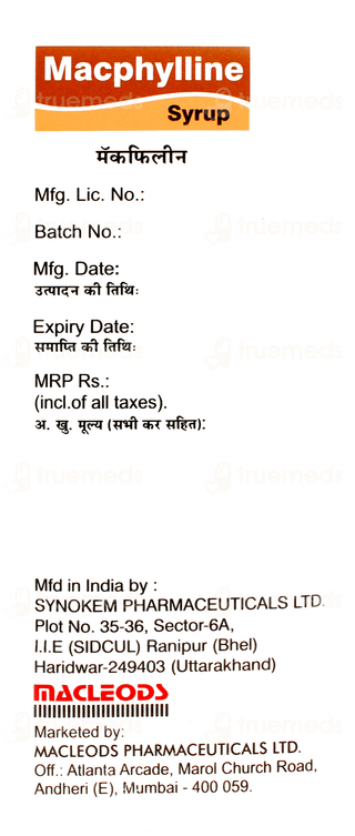 Macphylline Syrup 100ml