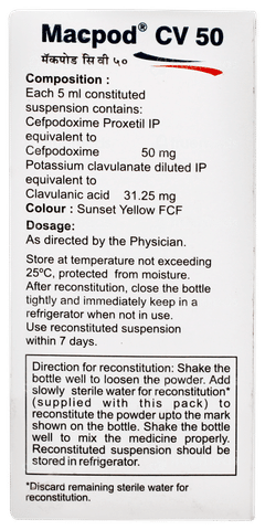 Macpod Cv 50 Suspension 30ml