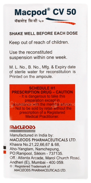 Macpod Cv 50 Suspension 30ml