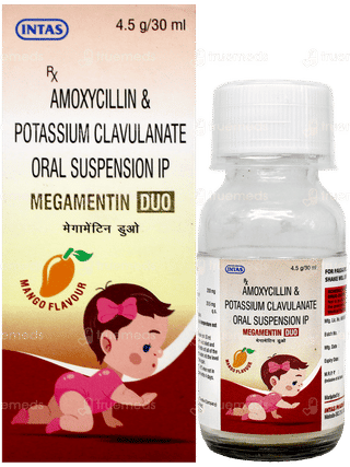Megamentin Duo Mango Flavour Suspension 30Ml