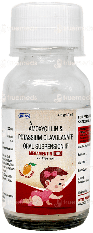 Megamentin Duo Mango Flavour Suspension 30Ml