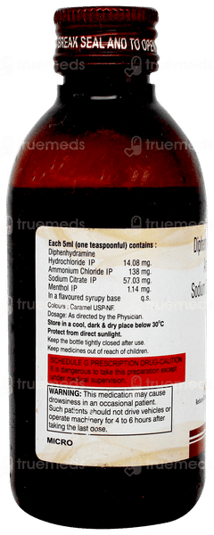 Microdryl Syrup 100ml