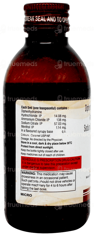 Microdryl Syrup 100ml