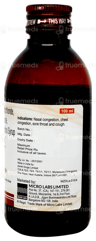 Microdryl Syrup 100ml