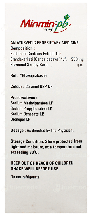 Minmin Pb Syrup 120ml