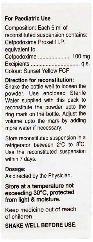 Monotax O 100 Orange & Lemon Flavour Dry Syrup 30ml