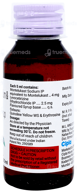 Montair Lc Kid Syrup 60ml
