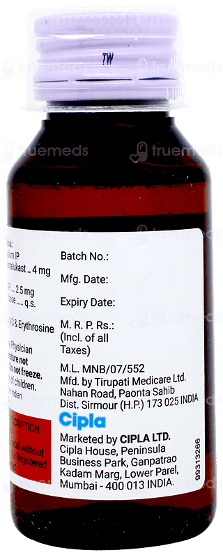 Montair Lc Kid Syrup 60ml