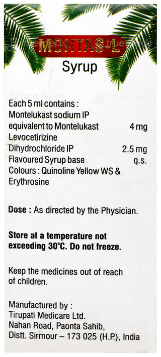 Montas L Mix Fruit Flavour Syrup 60ml