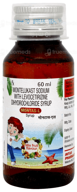 Montas L Mix Fruit Flavour Syrup 60ml