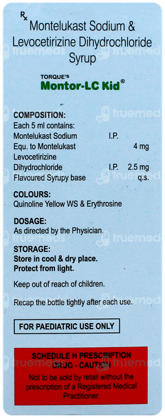 Montor Lc Kid Syrup 60ml