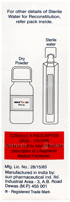 Mox Cv Bd 228.5mg Suspension 30ml Mox Cv Bd 228.5mg Suspension 30ml
