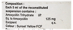 Moxilium 125 Mg Syrup 30 Ml