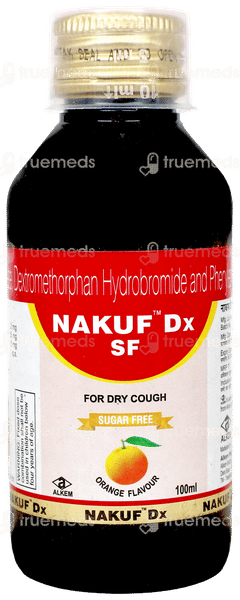Nakuf Dx Sf Orange Flavour Syrup 100Ml