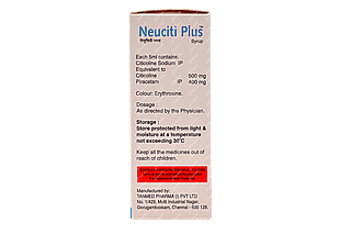 Neuciti Plus 500/400 MG Syrup 60 ML