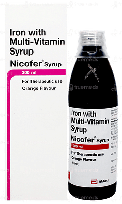 Nicofer Orange Flavour Syrup 300ml