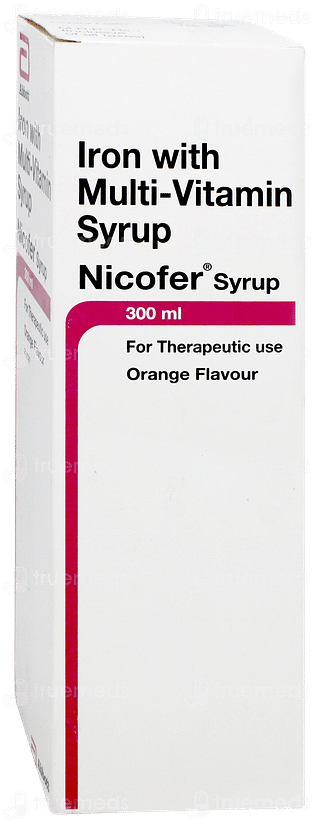 Nicofer Orange Flavour Syrup 300ml