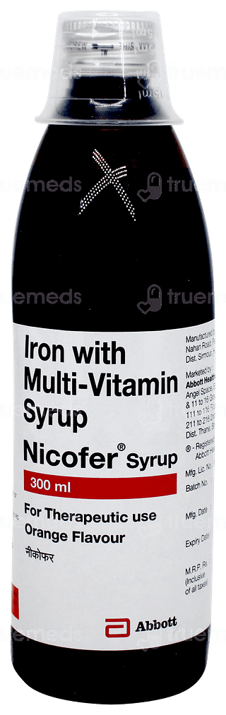 Nicofer Orange Flavour Syrup 300ml