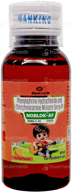 Noblok Af Orange Flavour Syrup 60Ml