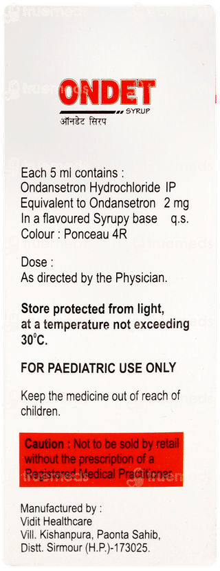 Ondet Mix Fruit Flavour Syrup 30ml