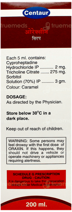 Oraxin Syrup 200Ml