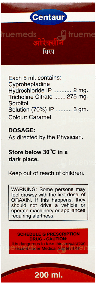 Oraxin Syrup 200Ml
