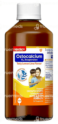 Ostocalcium B12 Lemon Lime Flavour Suspension 200ml