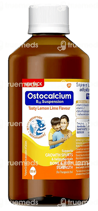 Ostocalcium Adult Lemon 82 Mg/200iu/2.5mcg Suspension 200 ML