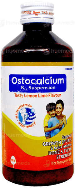 Ostocalcium B12 Lemon Lime Flavour Suspension 200Ml