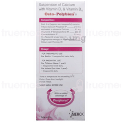 Osto Polybion D Strawberry Flavour Suspension 200ml Osto Polybion D Strawberry Flavour Suspension 200ml