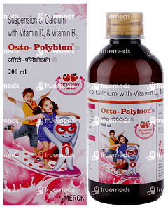 Osto Polybion D Strawberry Flavour Syrup 200ml