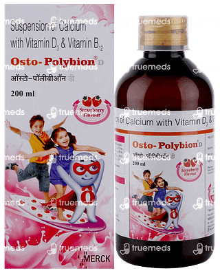 Osto Polybion D Strawberry Flavour Syrup 200ml