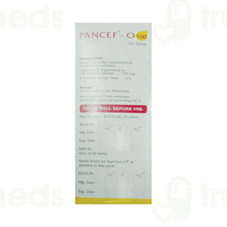 Pancef O 100 Pineapple Flavour Dry Syrup 30ml