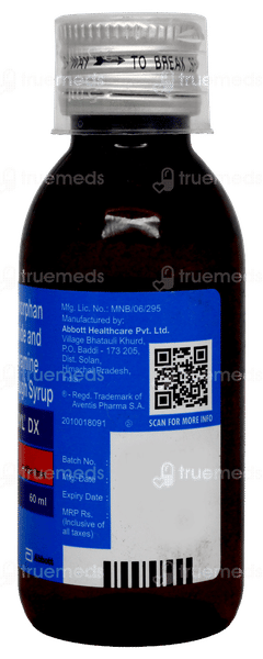 Phensedyl Dx Syrup 60ml Phensedyl Dx Syrup 60ml