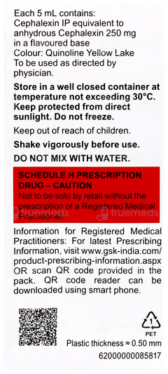 Phexin Redisyp 250mg Banana Flavour Suspension 60ml