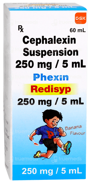 Phexin Redisyp 250mg Banana Flavour Suspension 60ml