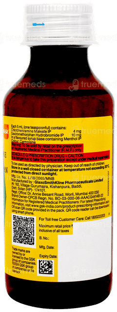 Piriton Cs Syrup 100ml Piriton Cs Syrup 100ml