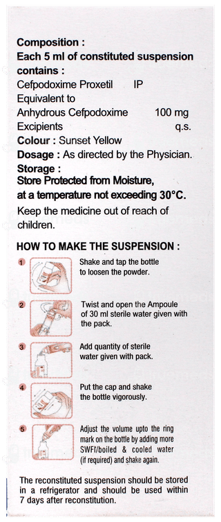 Podocef 100 Suspension 30Ml