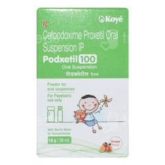 Podxetil 100 Orange Flavour Suspension 30Ml Podxetil 100 Orange Flavour Suspension 30Ml
