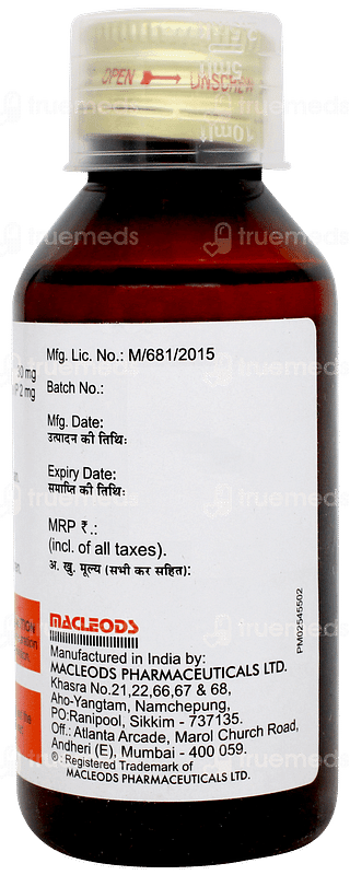 Rapitus Plus Sugar Free Syrup 100ml