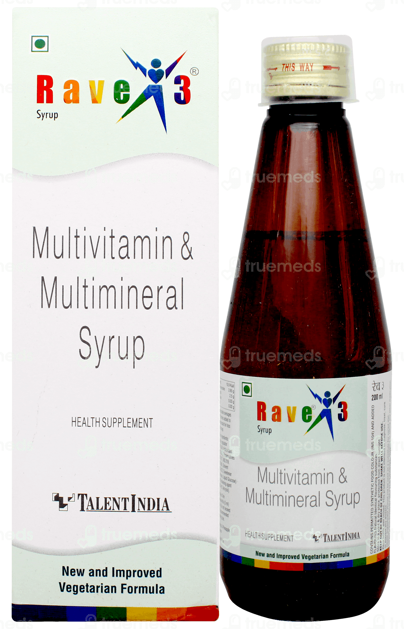 Side Ravee Rave 3 Syrup 200 Ml - Uses, Side Effects, Dosage, Price | Truemeds