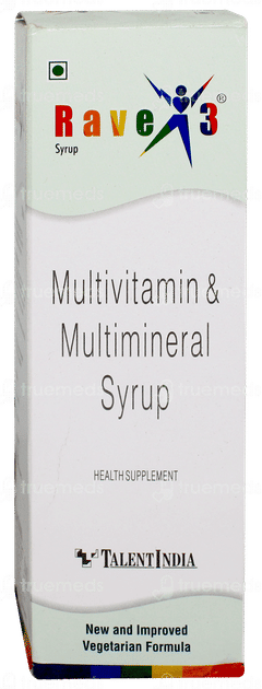 Rave 3 New And Mproved Syrup 200ml Rave 3 New And Mproved Syrup 200ml