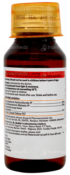 Relent Cold Syrup 60ml