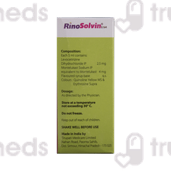 Rinosolvin 2.5/4 Syrup 60ml Rinosolvin 2.5/4 Syrup 60ml