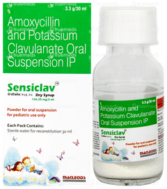 Sensiclav 156.25mg Dry Syrup 30ml