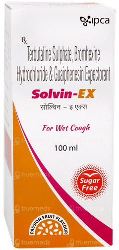 Solvin Ex Passion Fruit Flavour Sugar Free Expectorant 100ml Solvin Ex Passion Fruit Flavour Sugar Free Expectorant 100ml